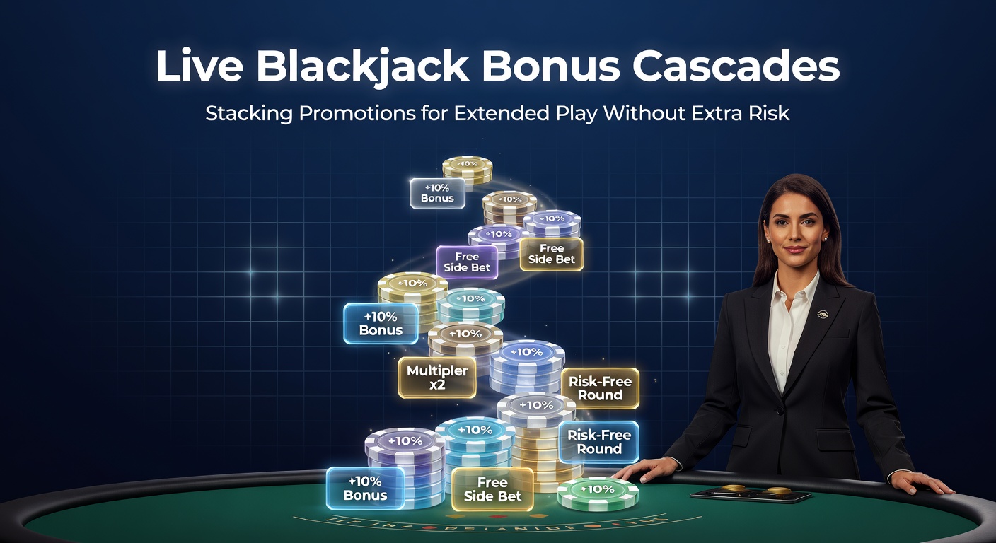 Screenshot of a live blackjack interface displaying stacked bonus meters filling progressively, with dealer in background and wager trackers highlighted