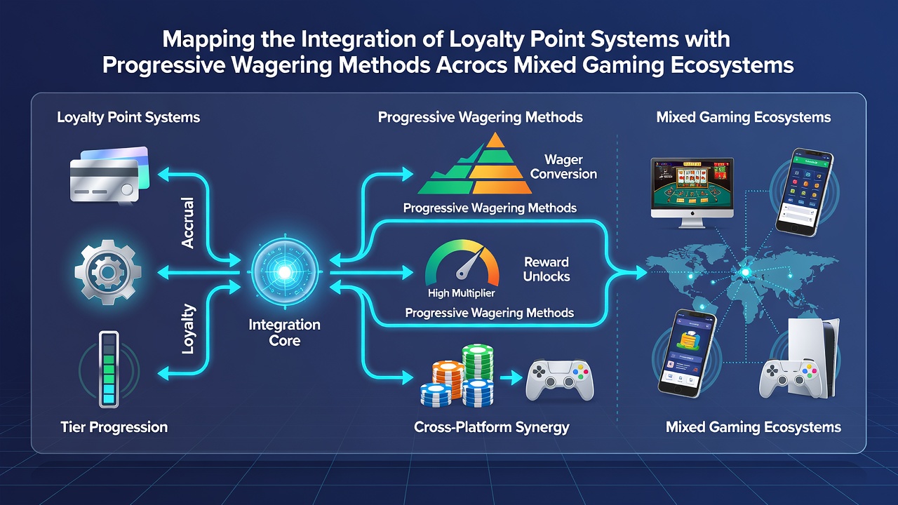 Dashboard interface displaying loyalty points synced with progressive bet calculators