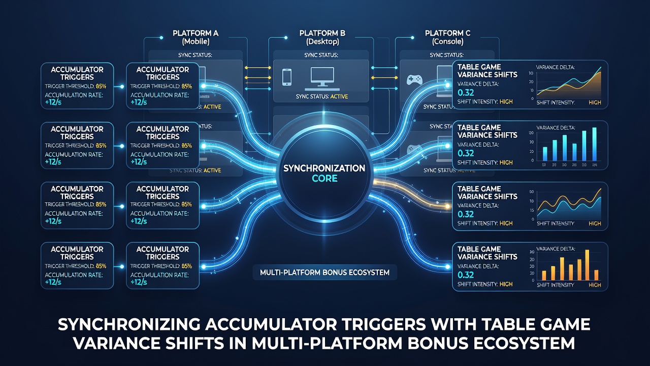 Flowchart illustrating data exchange between table game servers and accumulator modules during variance shifts