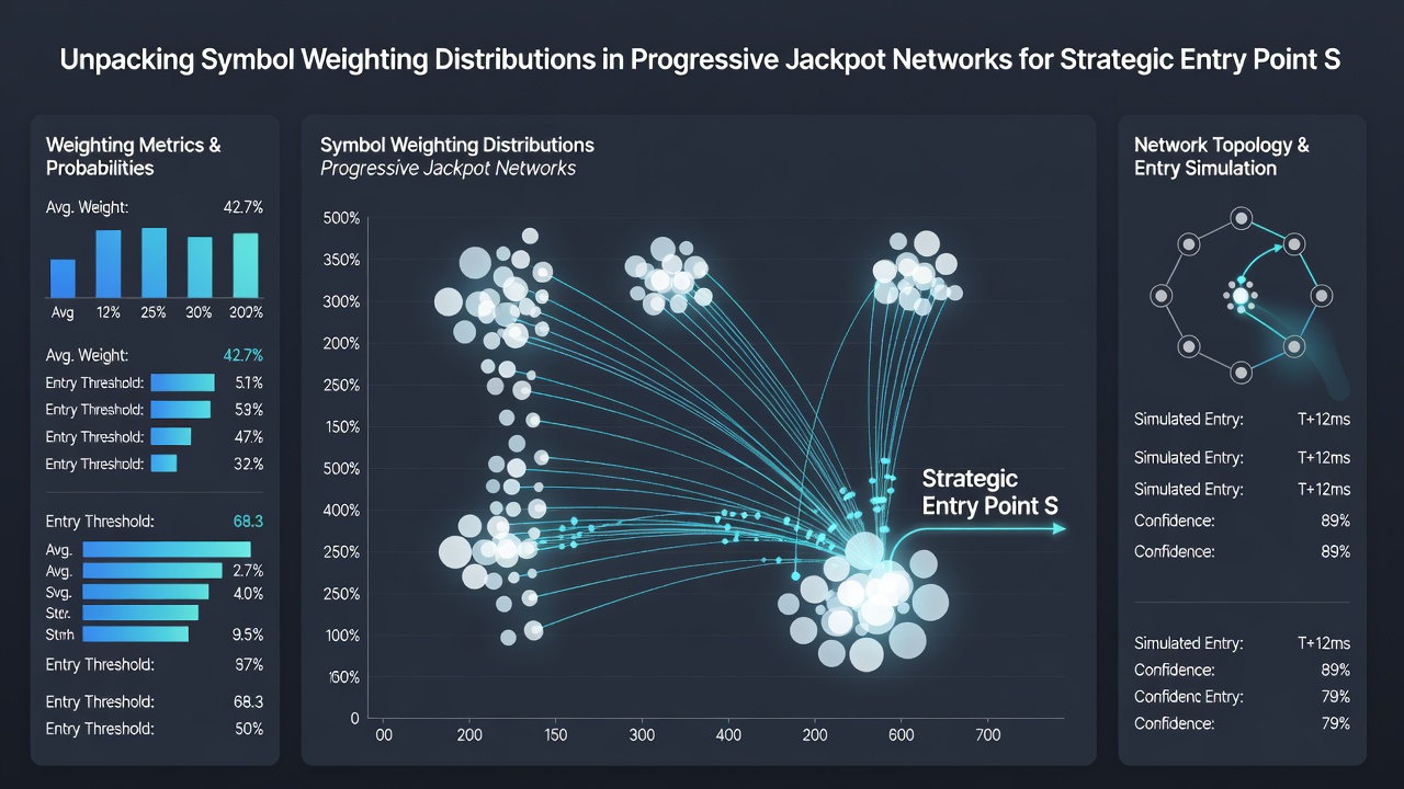 Chart illustrating progressive jackpot growth curves and symbol probability mappings